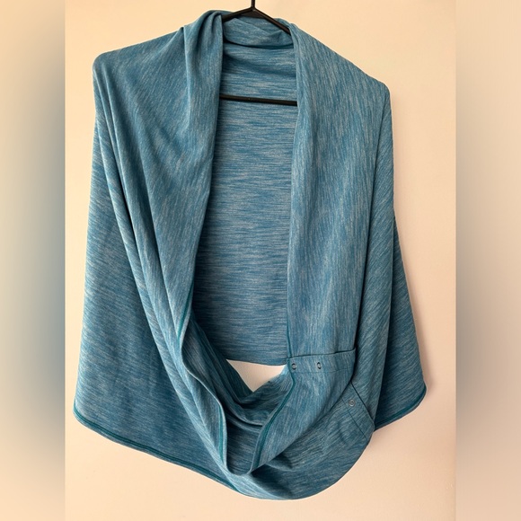 Lululemon Heathered Blue/Turquoise/Teal Vinyasa Scarf - Picture 1 of 3